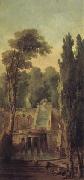 ROBERT, Hubert Landscape with Terrace and Cascade oil painting on canvas